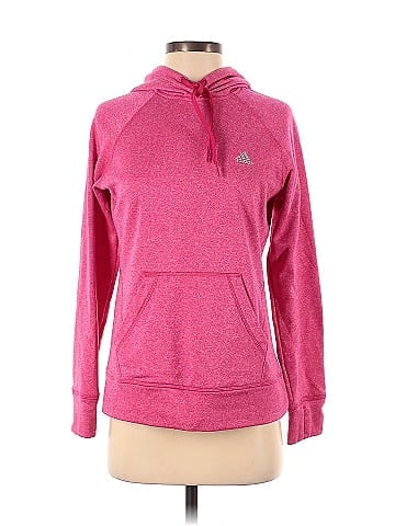 Adidas 100 Polyester Pink Pullover Hoodie Size S 67 off thredUP