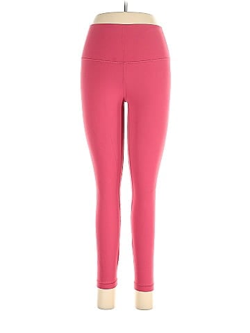 Lululemon Athletica Solid Color Block Pink Active Pants Size 8 - 52% off