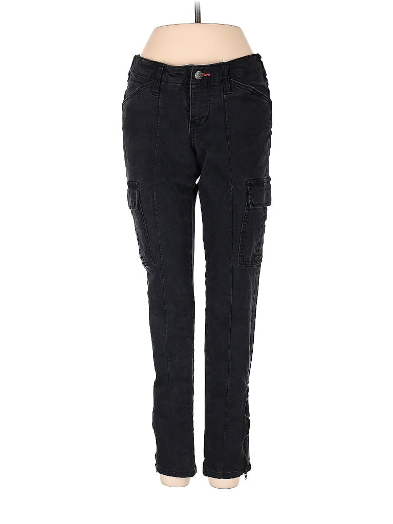 Worn Solid Black Cargo Pants Size 2 57 off thredUP