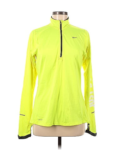 Nike yellow hotsell track jacket