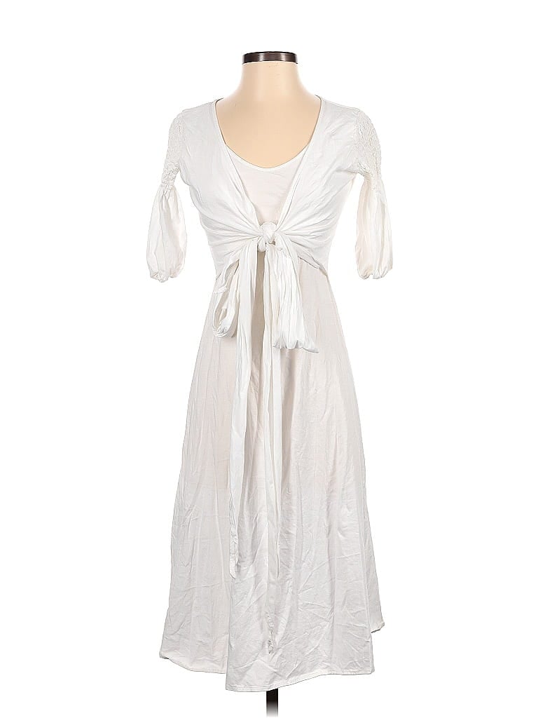 Pre-owned Theory Casual Dress In White