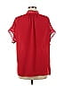 Max Studio 100% Polyester Red Short Sleeve Blouse Size M - photo 2
