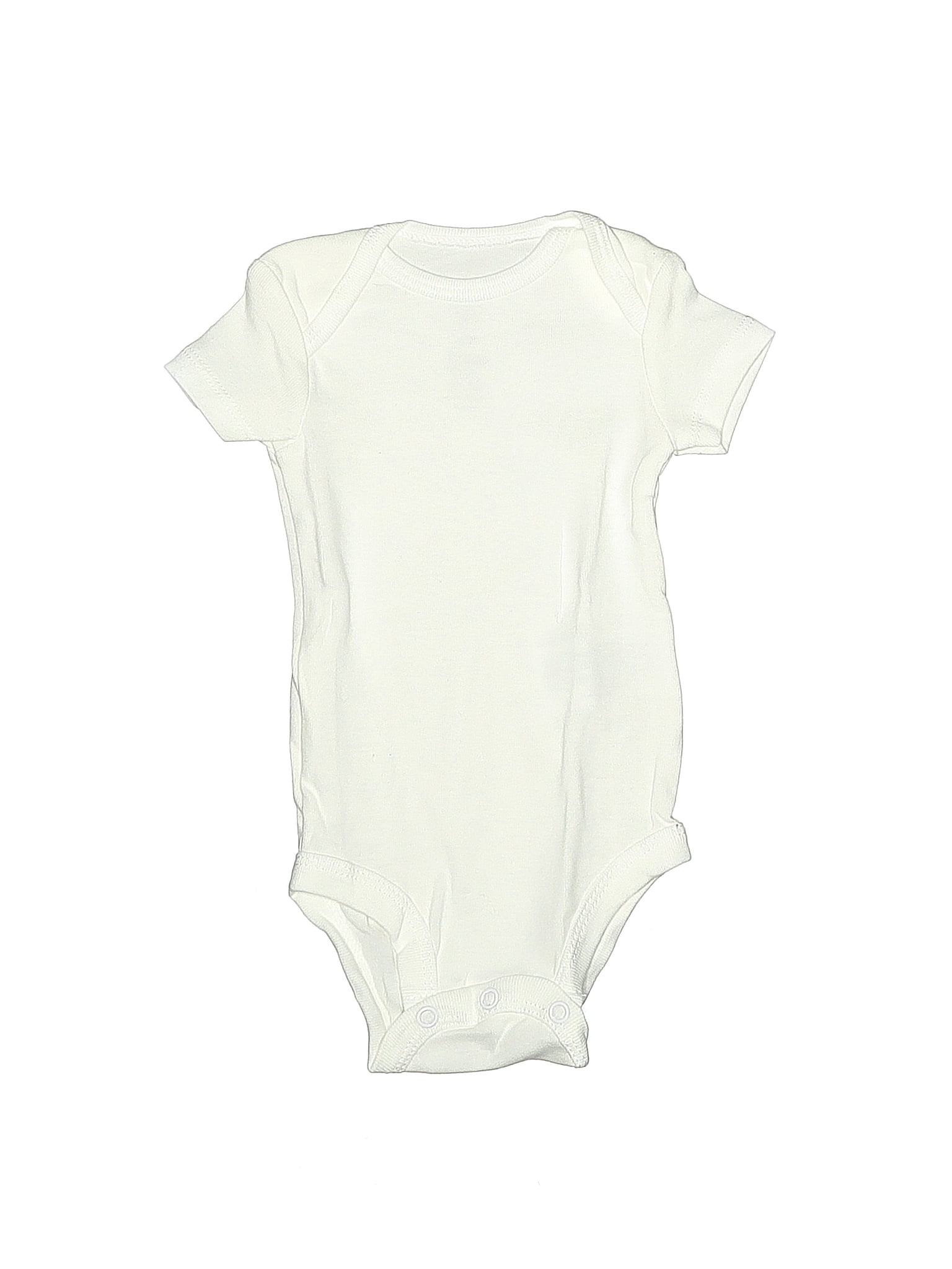 Just One You Made by Carter's 100 Cotton Solid Ivory Short Sleeve