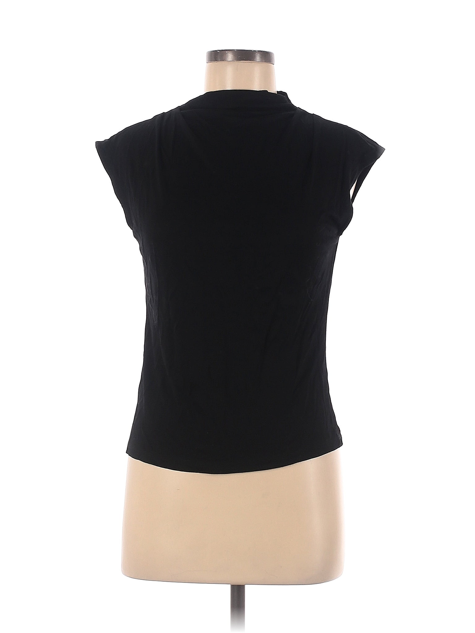 Ann Taylor 100% Rayon Black Sleeveless Top Size M - 75% off | thredUP