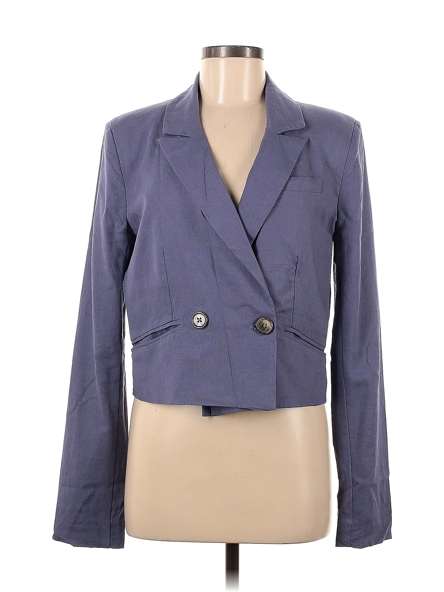 Jason Wu Solid Blue Blazer Size M - 75% off | ThredUp