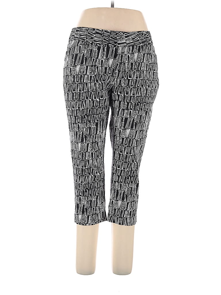 Coldwater Creek Zebra Print Multi Color Gray Casual Pants Size 14