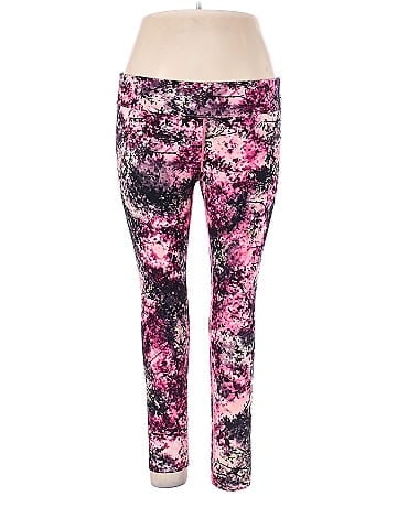 Calvin Klein Performance Multi Color Pink Active Pants Size XL