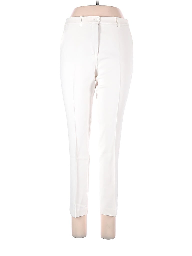 Michael Kors Collection Solid Ivory Dress Pants Size 8 - photo 1
