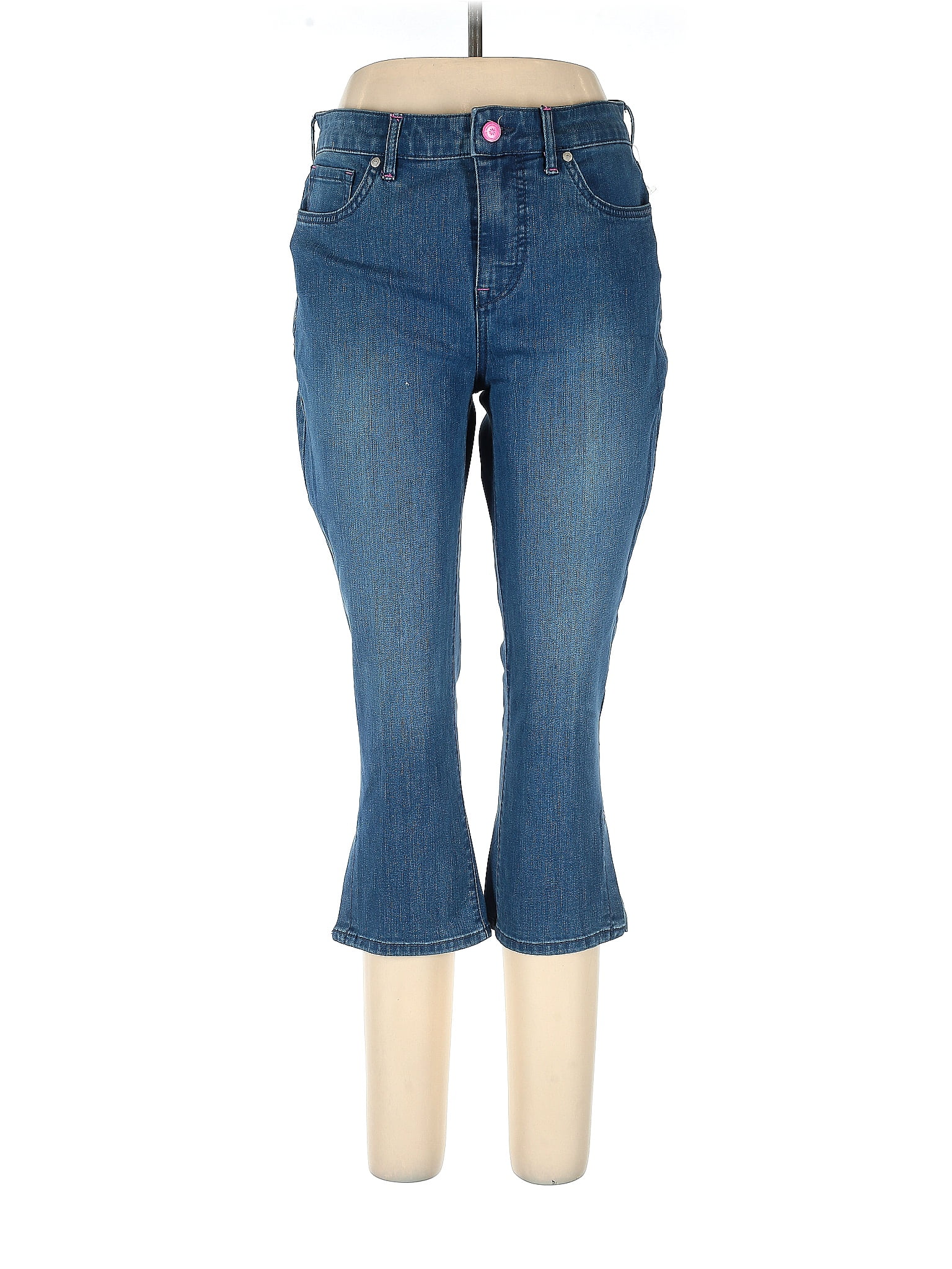 Pantaloni Isaac Mizrahi Donna – Borgogna, Taglia 16P (petite), Vita Elastica, Gamba Larga