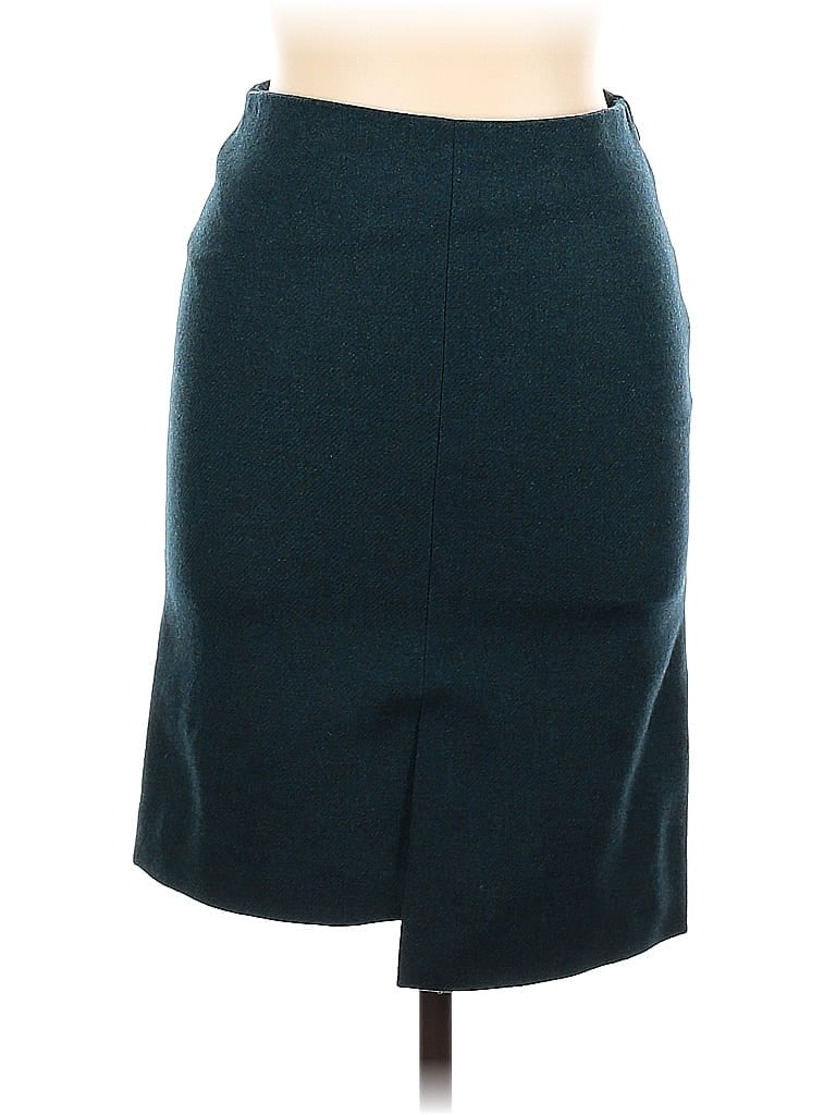 Scanlan Theodore 100% Wool Teal Wool Skirt Size 10 - photo 1