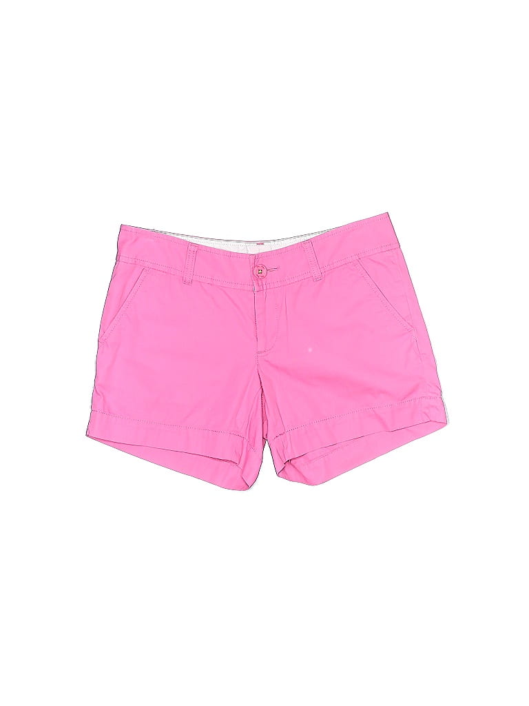 Lilly Pulitzer 100 Cotton Solid Pink Khaki Shorts Size 2 67 Off