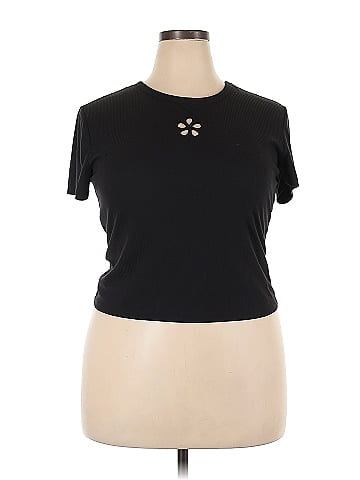 No Boundaries Black Short Sleeve T-Shirt Size XXL - 53% off