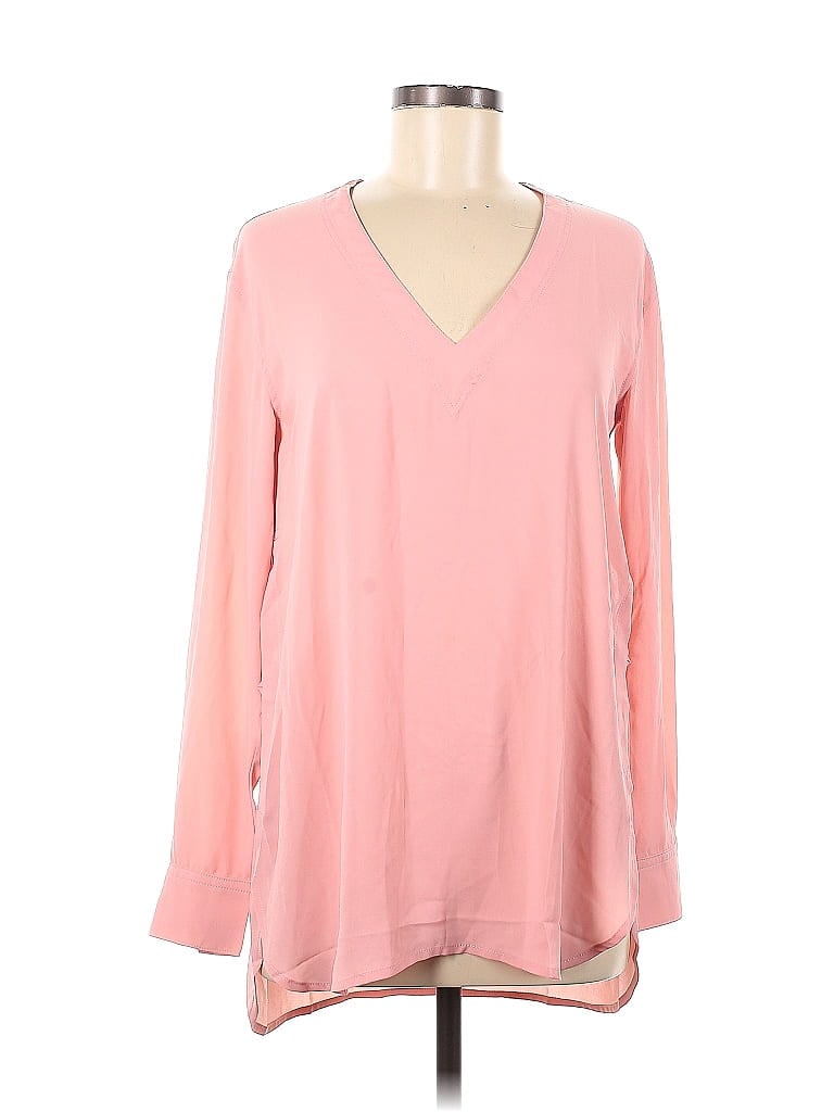 Pre-owned Olivaceous Long Sleeve Blouse In Pink