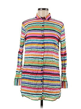 Anne Cole Signature Long Sleeve Button-Down Shirt (view 1)
