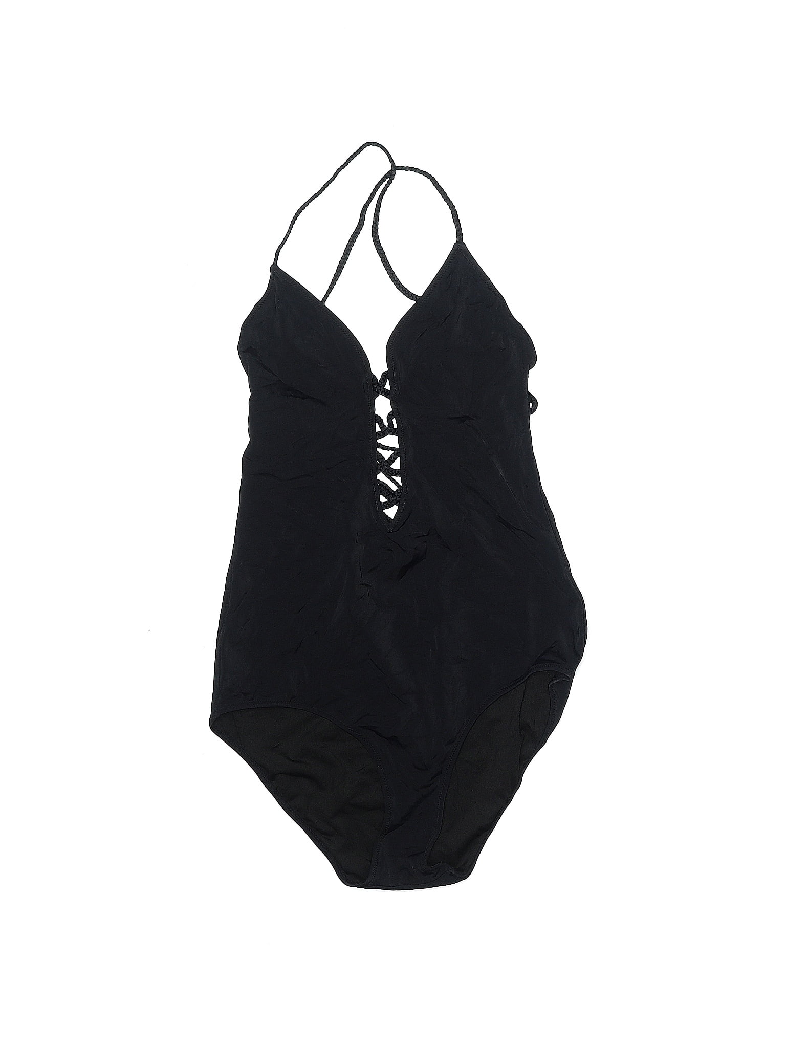 Victorias Secret Solid Black One Piece Swimsuit Size M 52 Off Thredup