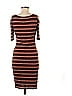 Monteau Stripes Brown Casual Dress Size M - photo 2