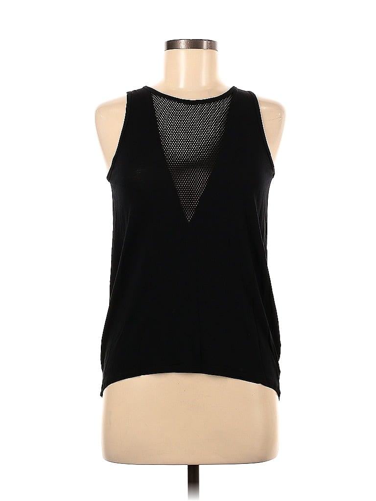Pre-owned Bcbgmaxazria Tank Top Black Halter Neckline Tops