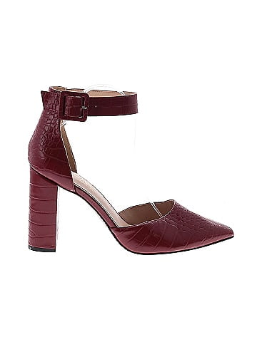 Burgundy heels outlet size 11