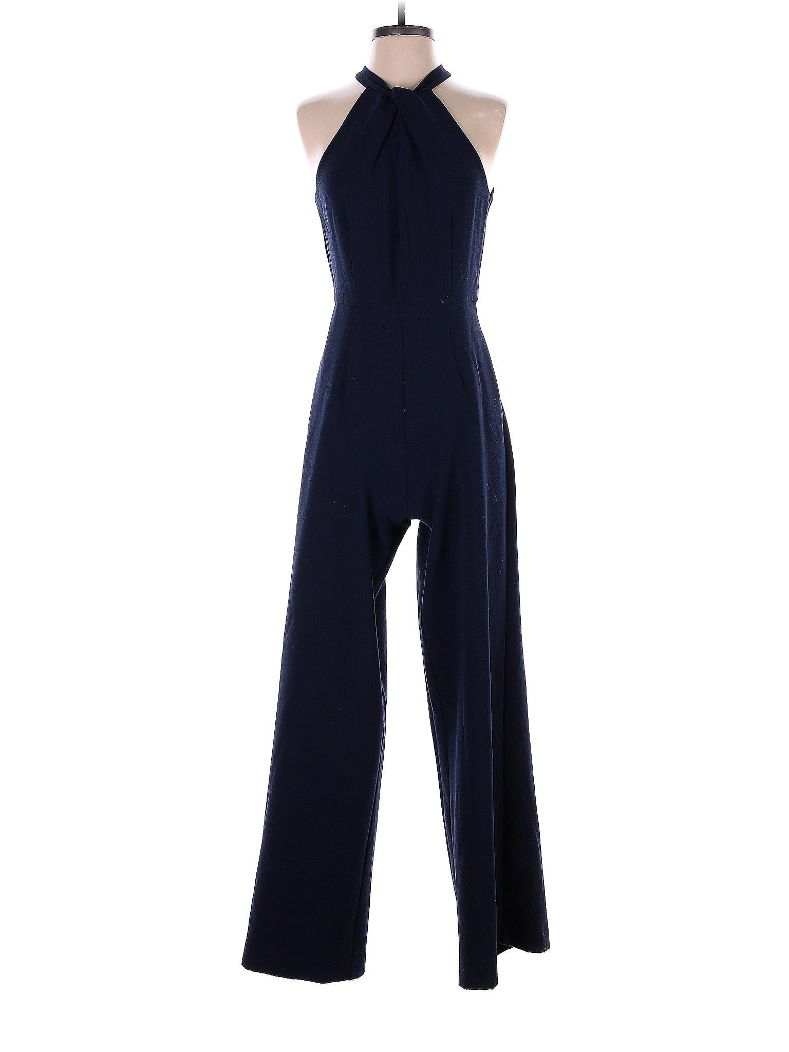 Julia Jordan Solid Navy Blue Jumpsuit Size 2 66 off thredUP