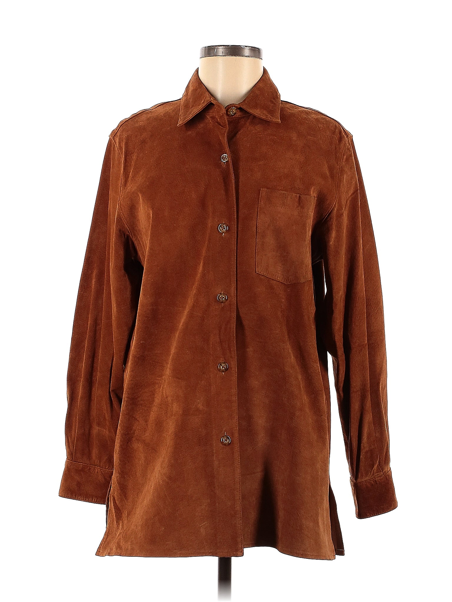Blazer Marron 100% Laine - VALERIE STEVENS - Taille 8P (Petites) - Occasion Très Bon état