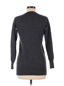 Tobey Grey Cashmere Pullover Sweater (view 2)