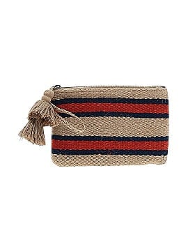 J Jill Jute Zip Striped Boho Clutch Wristlet Handbag With Large Fabric  Tassel -  Finland