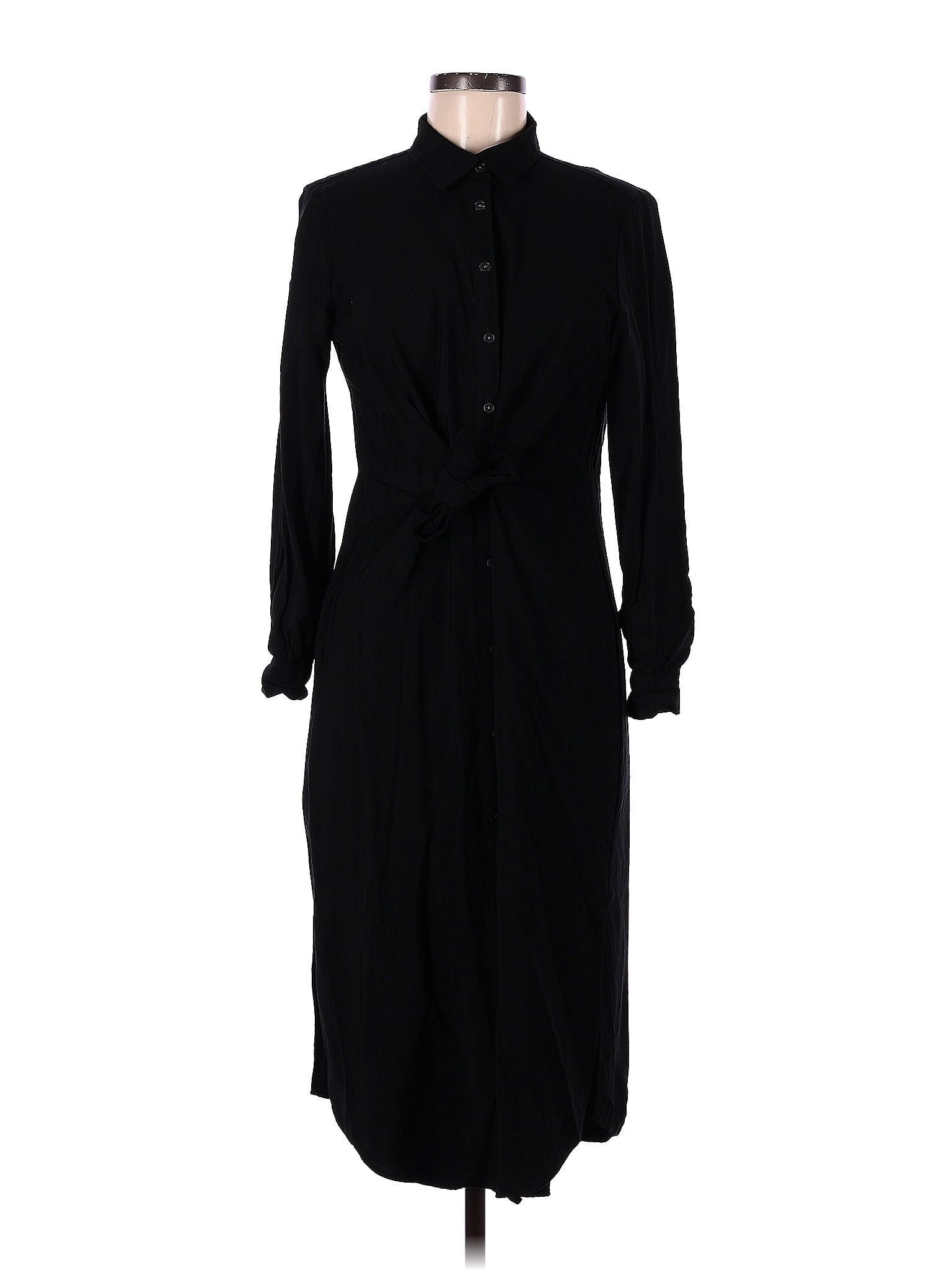 Ann Taylor LOFT Solid Black Casual Dress Size 8 - 63% off | thredUP