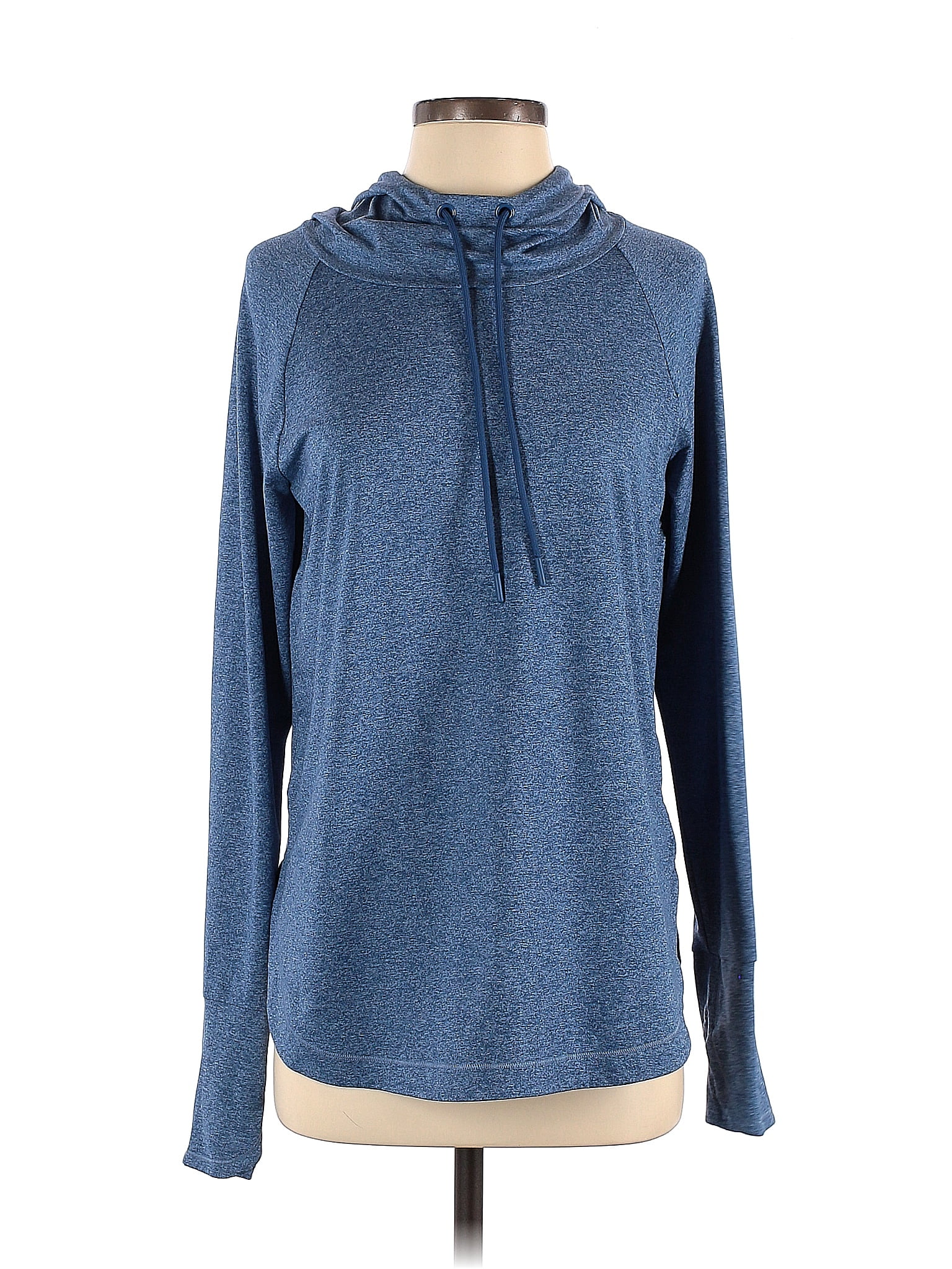 Athleta Blue Pullover Hoodie Size S 56 off thredUP