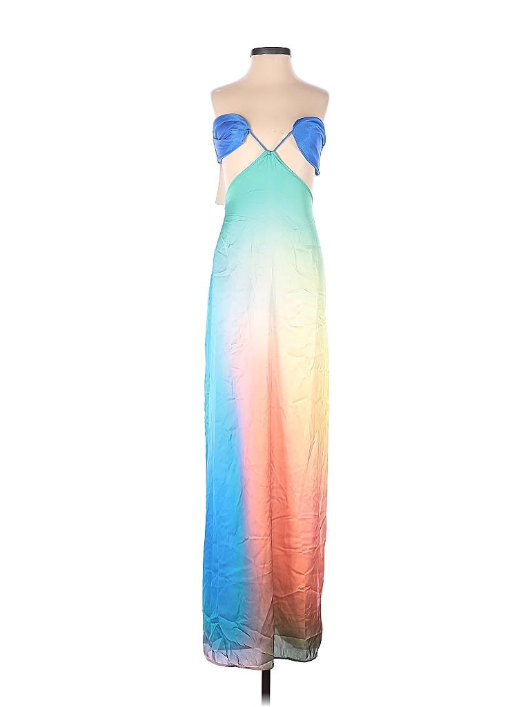 Baobab Collection Ombre Multi Color Blue Cocktail Dress Size S - 27% 