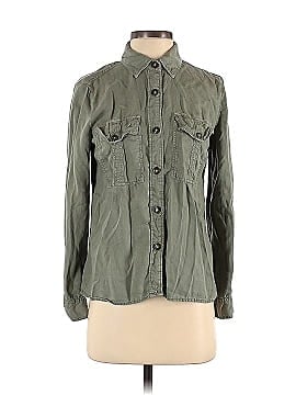 Topshop Long Sleeve Button-Down Shirt (view 1)