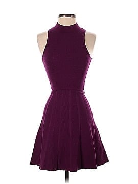 Great Jones Purple Knit Flare Dress (view 1)