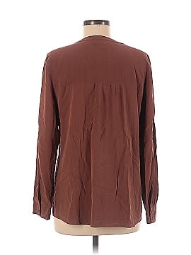 Nordstrom Collection Long Sleeve Silk Top (view 2)