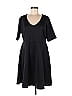 Torrid Solid Black Casual Dress Size Lg Plus (0) (Plus) - photo 1