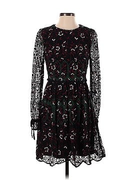 ML Monique Lhuillier Vine Embroidered Dress (view 1)