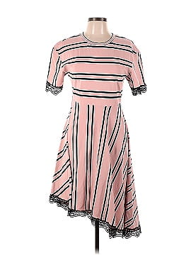 Koché Pink Striped Lace Dress (view 1)