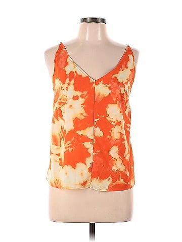 Thakoon Collective Orange Tie Dye Slip Tank (view 1)