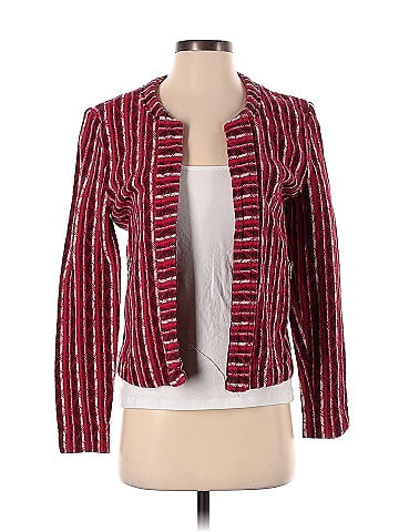 IRO Stripes Red Inland Tweed Jacket Size 40 FR 76 off ThredUp