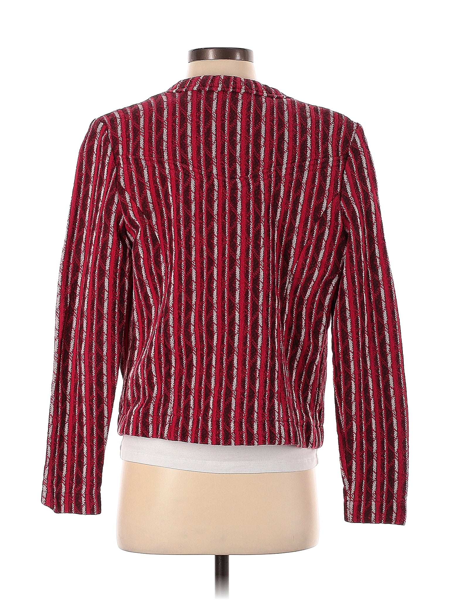 IRO Stripes Red Inland Tweed Jacket Size 40 FR 76 off ThredUp