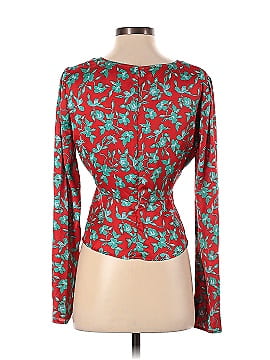 Love, Whit by Whitney Port Red Floral Crop Top (view 2)