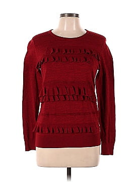 Diane von Furstenberg Ruby Red Bennie Ruffle Sweater (view 1)