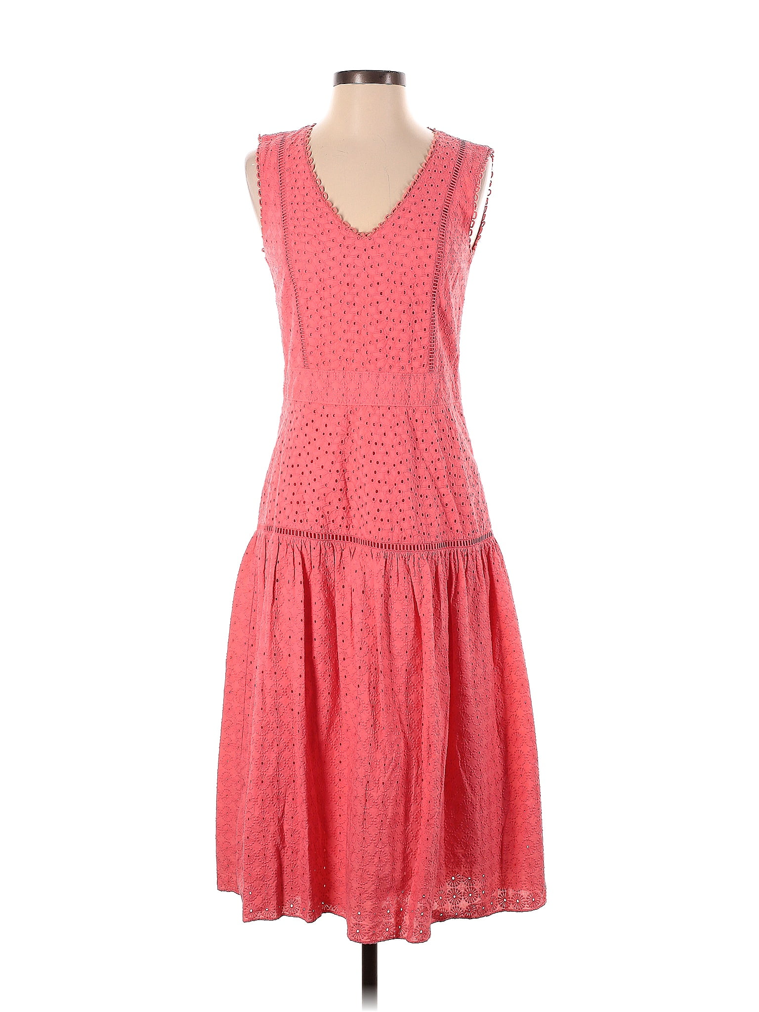 Coral on sale eyelet dress