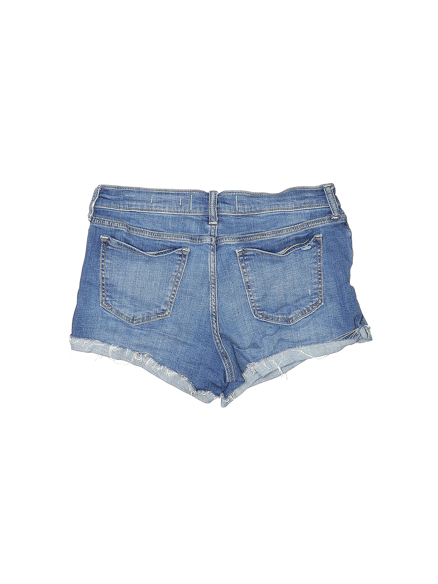 Hollister Solid Blue Denim Shorts Size 11 - 73% off