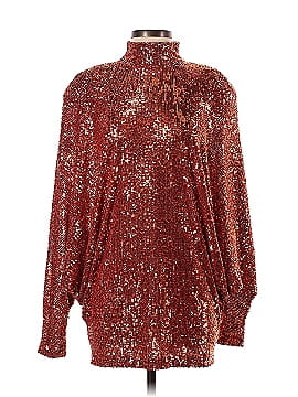 Naeem Khan Copper Sequin Dress (view 1)