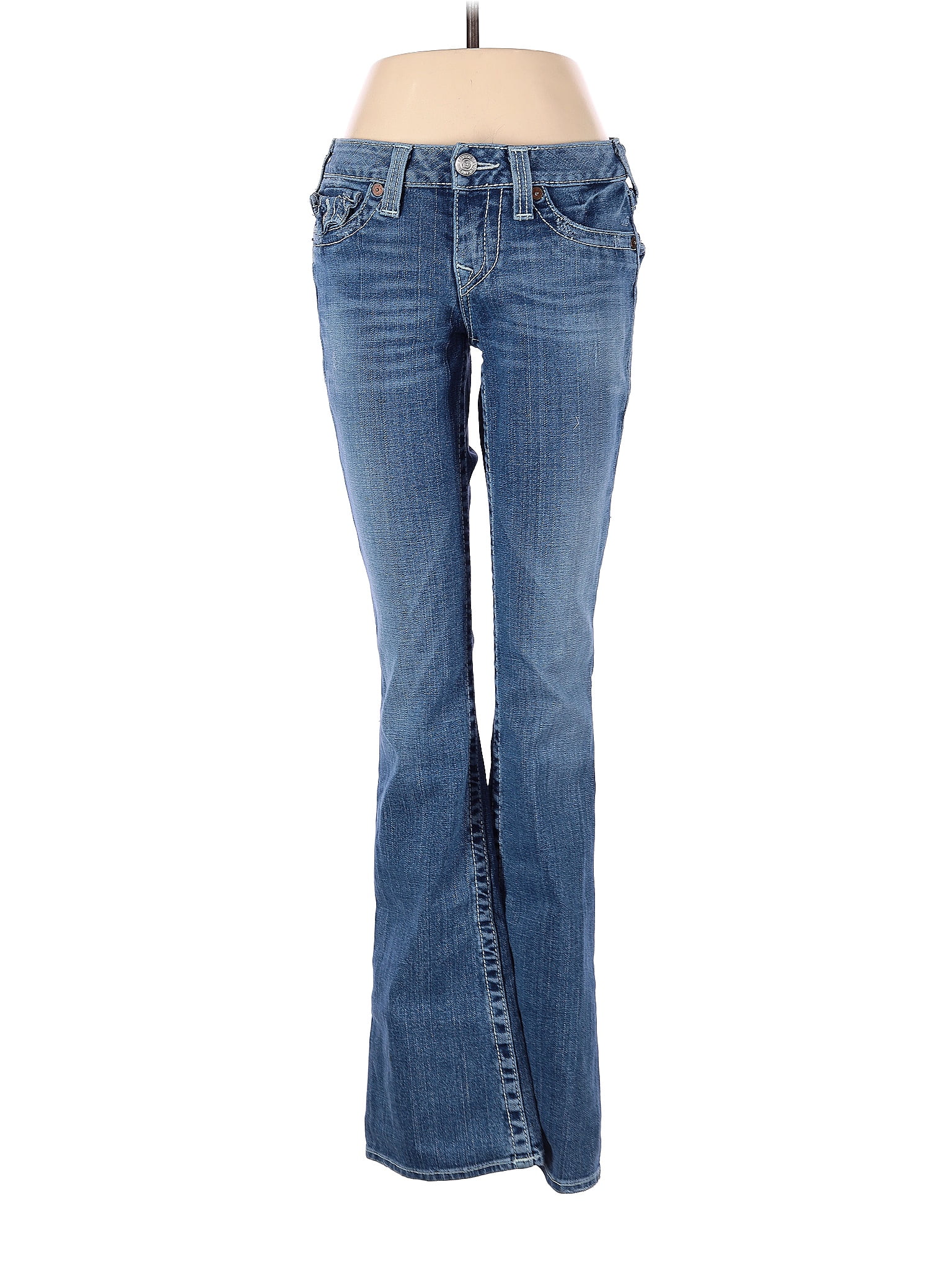 True Religion Solid Blue Jeans 28 Waist - 74% off | thredUP