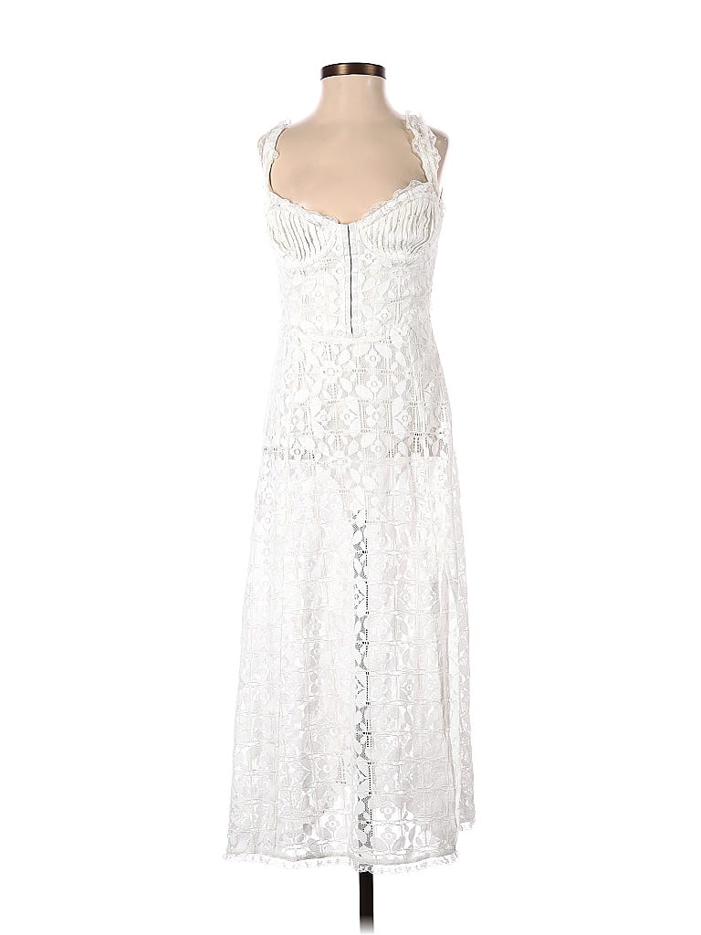 For Love & Lemons Solid White Casual Dress Size XS 71 off thredUP