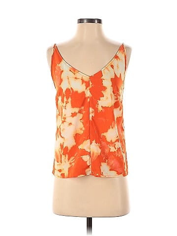 Thakoon Collective Orange Tie Dye Slip Tank (view 1)