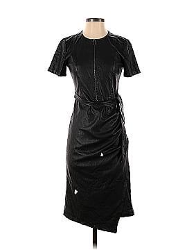 Shoshanna Faux Leather Pratt Dress (view 1)