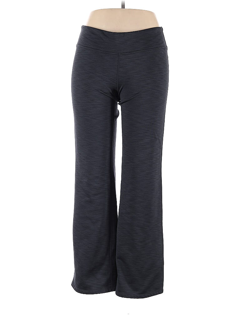 Athleta Solid Black Gray Active Pants Size XL 58 off thredUP