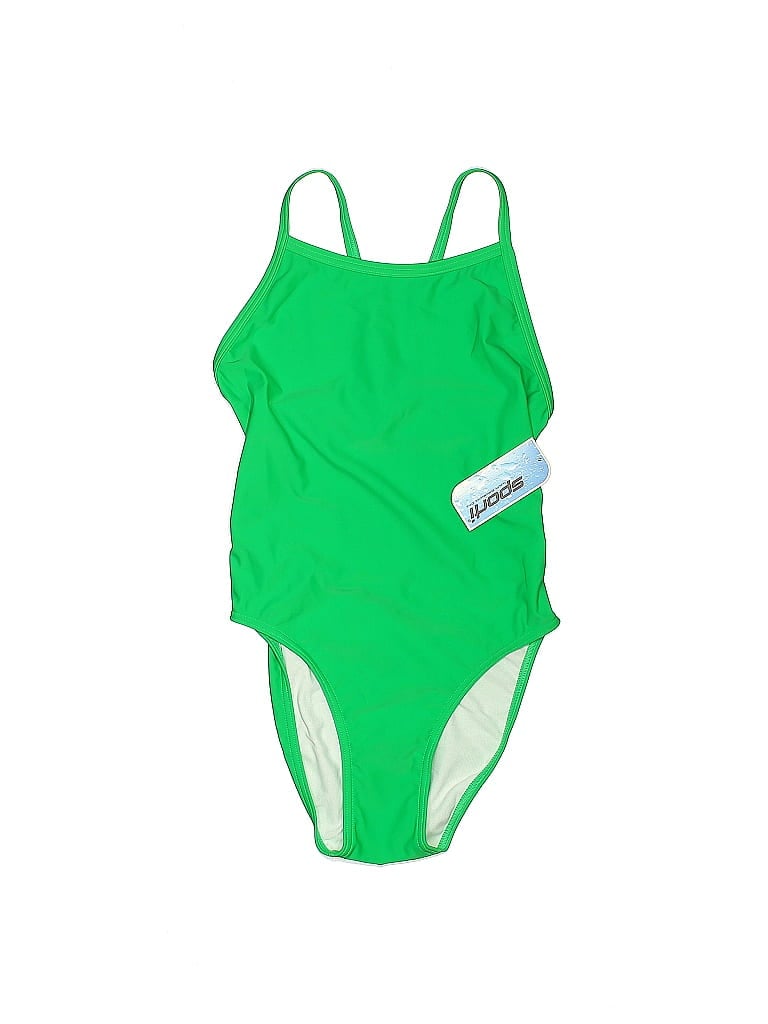 Sporti Solid Green One Piece Swimsuit Size 34 (EU) 50 off thredUP