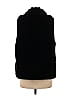Echo 100% Polyester Black Faux Fur Vest Size M - photo 2
